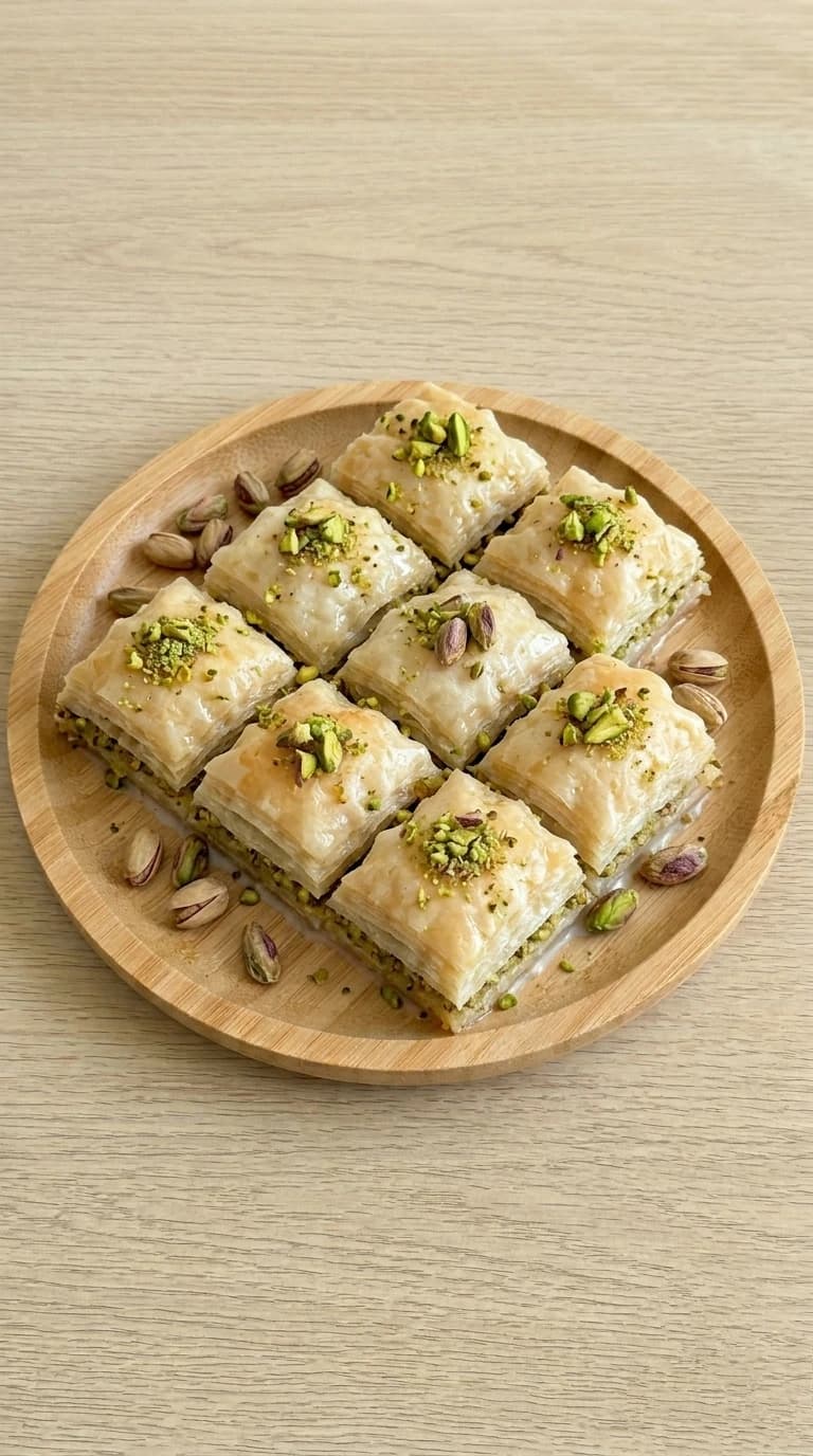 Baklava çeşitleri için günün baklava tarifleri önerisi; fıstıklı sütlü Nuriye tatlısı nasıl yapılır? Hafif sütlü Nuriye tarifi ve yapılışı için malzemeleri inceleyin.