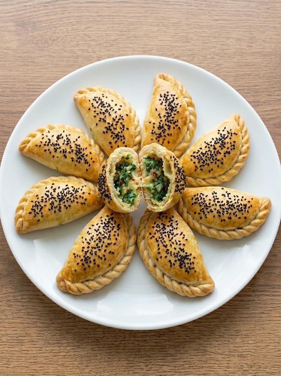 Hamur işleri ve poğaça tarifleri için günün poğaçası; burgu kenarlı peynirli ve yeşillikli Poğaça nasıl yapılır? Ev yapımı peynirli poğaça tarifi ve yapılışı için malzemeleri inceleyin.