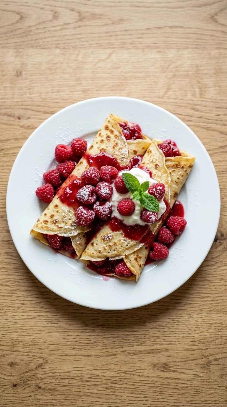Franbuazlı Kremalı Krep Tarifi Franbuazlı ve Kremalı Krep Nasıl Yapılır? Ev yapımı kremalı franbuazlı krep tarifi ve yapılışı için malzemeleri inceleyin.