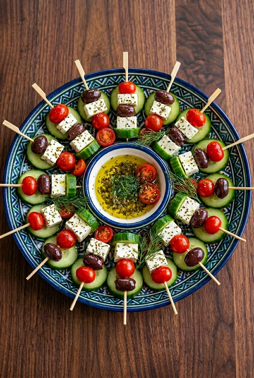 Akdeniz Salatası Şişleri Tarifi Sunumluk tarifler için günün önerisi Akdeniz salatası şişleri nasıl yapılır? Yapımı için tarifi ve malzemeleri inceleyin.